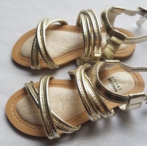 Gold STUART WEITZMAN toddler GIRLS shoes 9 NEW!